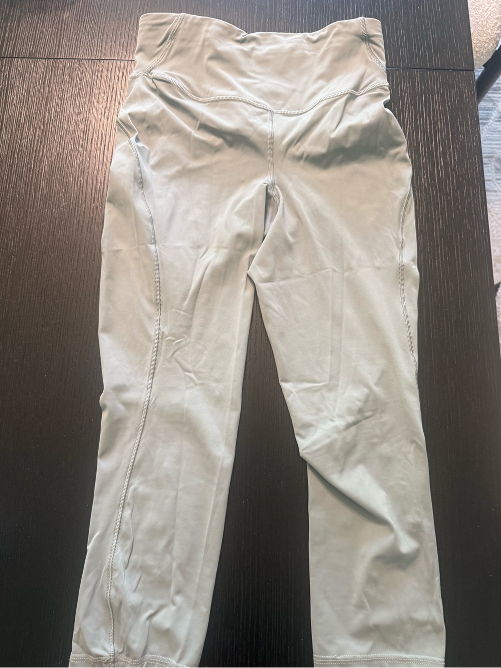 Lululemon women’s High-Waist Leggings in Sage Green